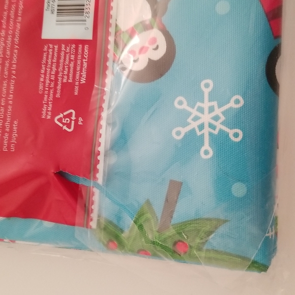 Lot of 2 Christmas snow man Round Table cloth - Picture 8 of 8